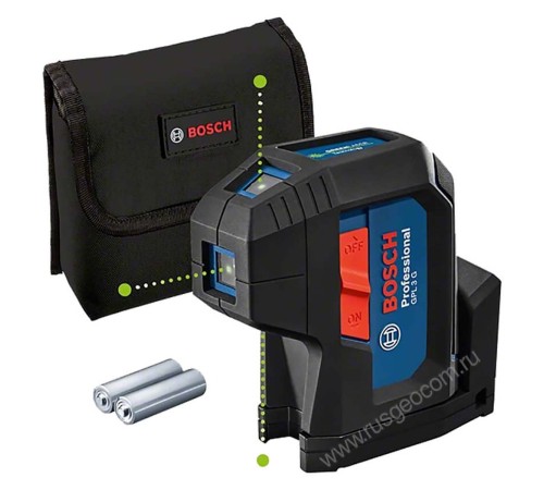 Лазерный уровень Bosch GPL 3 G Professional с калибровкой с зеленым лучом Лазерный уровень Bosch GPL 3 G Professional с калибровкой с зеленым лучом