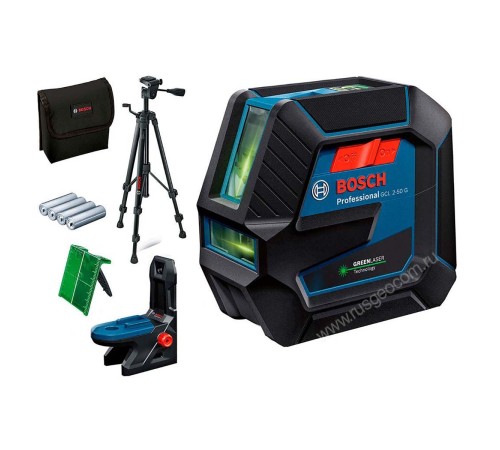 Лазерный уровень Bosch GCL 2-50 G с калибровкой + BT 150