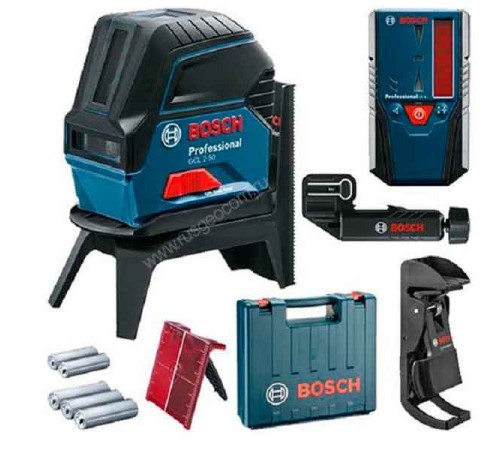 Лазерный уровень Bosch GCL 2-50 с калибровкой + RM1 + BM3 + кейс