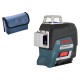 Лазерный уровень Bosch GLL 3-80 C с калибровкой + вкладка под L-BOXX
