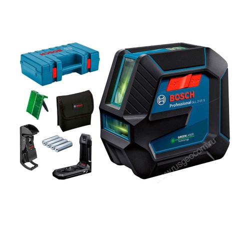 Лазерный уровень Bosch GLL 2-15 G с калибровкой + DK 10 Лазерный уровень Bosch GLL 2-15 G с калибровкой + DK 10