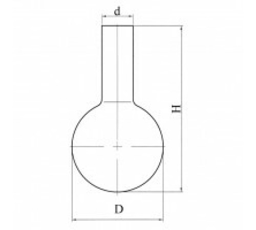 Колба круглодонная с цилиндрической горловиной К-2-250-34, ТС
