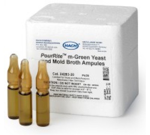 Среда 24283-20 M-green yeast & mold 2 мл (50 шт), HACH Среда 24283-20 M-green yeast & mold 2 мл (50 шт), HACH