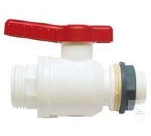 0500-8202 Шаровой кран Burkle, пищевой, 1/2 "внешний - M29x1,75 наружный, NW 15 мм