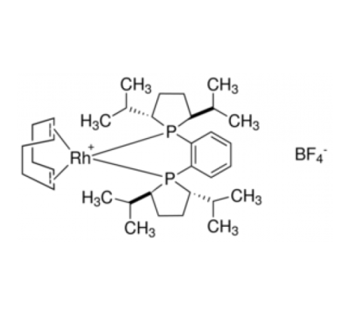 1,2-бис((2S,5S)-2,5-диизопропилфосфоlano)бензол(циклооктадиен)родия(I) тетрафторборат, 97%, Acros Organics, 250мг