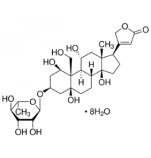 Уабаин октагидрат, 96%, Acros Organics, 25г