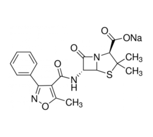 Оксациллин натриевая соль, 95%, Acros Organics, 5г