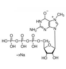 Натриевая соль 7-метилгуанозин-5'-трифосфата 85% (ВЭЖХ) Sigma M6133