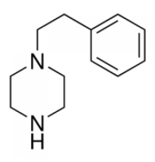 1 - (2-фенилэтил) пиперазин, 98%, Alfa Aesar, 10 г