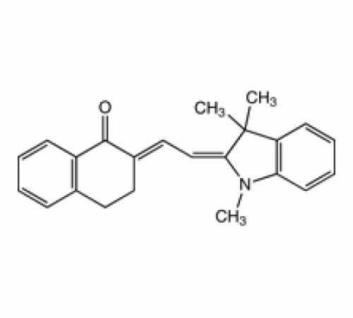 2 - [2 - (1,3,3-триметил-2-индолинилиден) этилиден] -1-тетралон, преимущественно транс / транс, 96%, Alfa Aesar, 5 г
