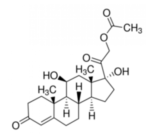 Соль гидрокортизона ацетат соответствует требованиям испытаний USP Sigma H3035