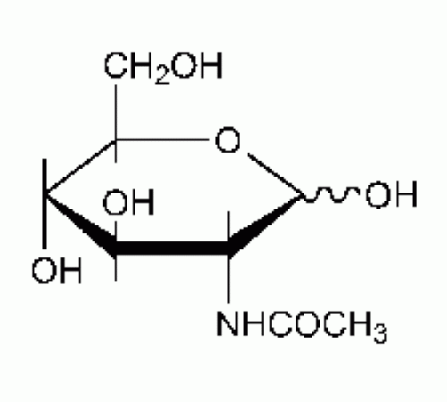 2-ацетамидо-2-дезокси-D-глюкопираноза, 98%, Acros Organics, 10г