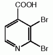 2,3-дибромпиридин-4-карбоновой кислоты, 97%, Alfa Aesar, 1г