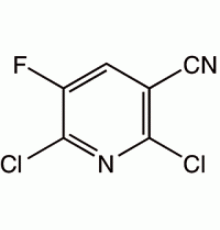 2,6-дихлор-5-фтор-3-пиридинкарбoнитрил, 95%, Acros Organics, 25г