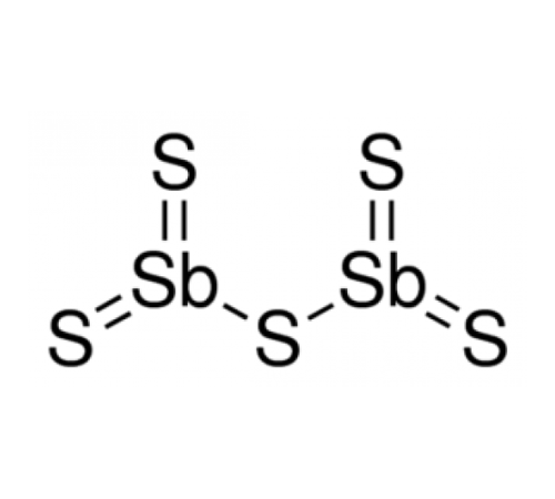 Сурьма пентасульфид, pure, Acros Organics, 1кг
