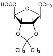 2,3-О-изопропилиден-1-O-метил-D-рибозная кислота, 97%, Alfa Aesar, 250 мг