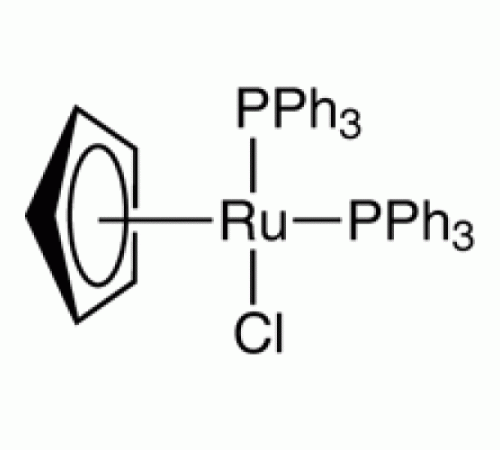 Хлор (пентаметилциклопентадиенил) бис (трифенилфосфин) рутений (II), Ru 12,7%, Alfa Aesar, 1г