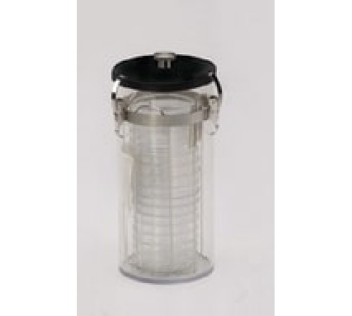 Анаэростат, 15 чашек Петри d 60-100 мм, 3 л, корпус из поликарбоната, крышка с вентиляционным клапаном, Crystal eco, Schuett Анаэростат, 15 чашек Петри d 60-100 мм, 3 л, корпус из поликарбоната, крышка с вентиляционным клапаном, Crystal eco, Schuett